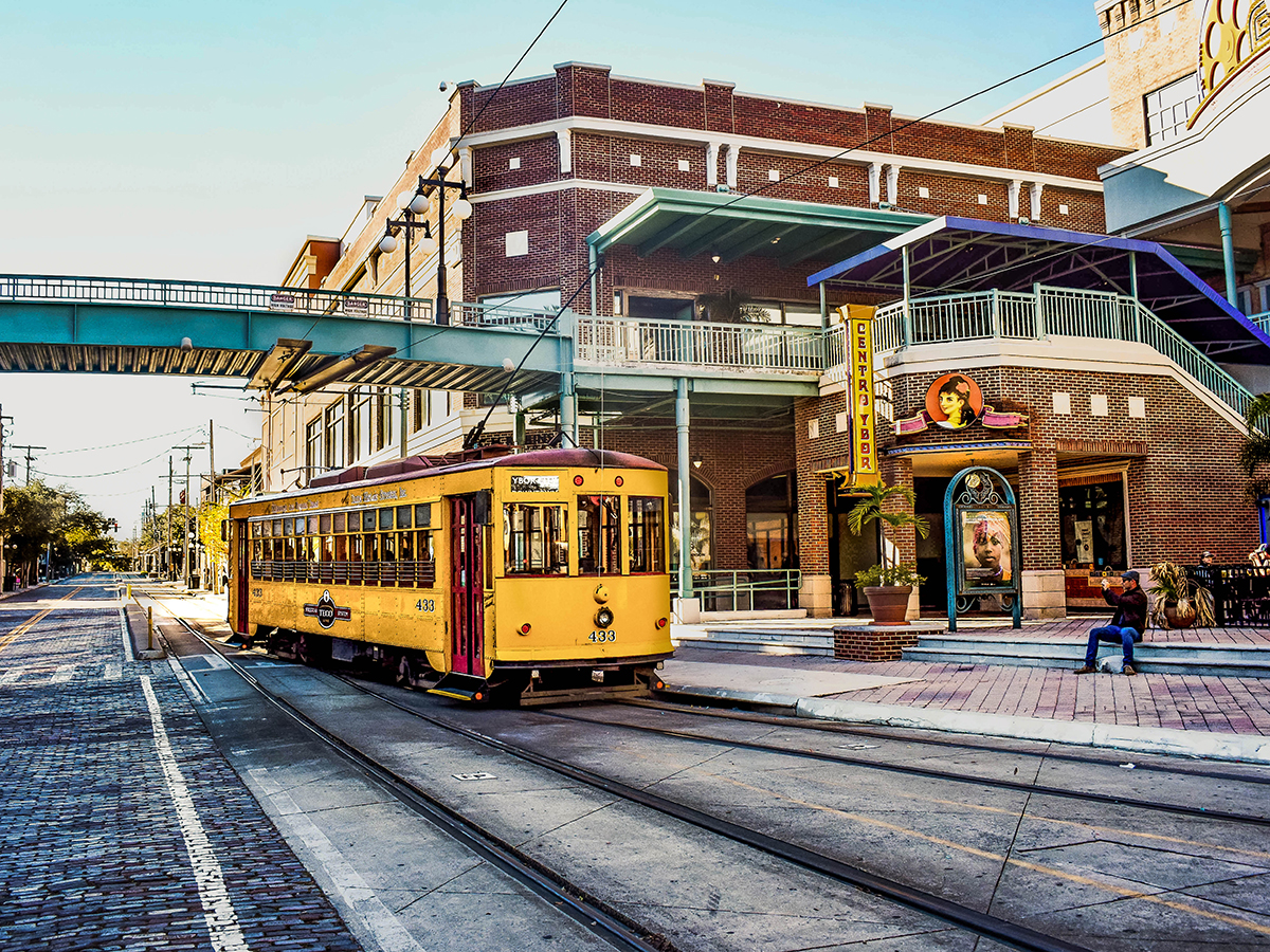 trolley car