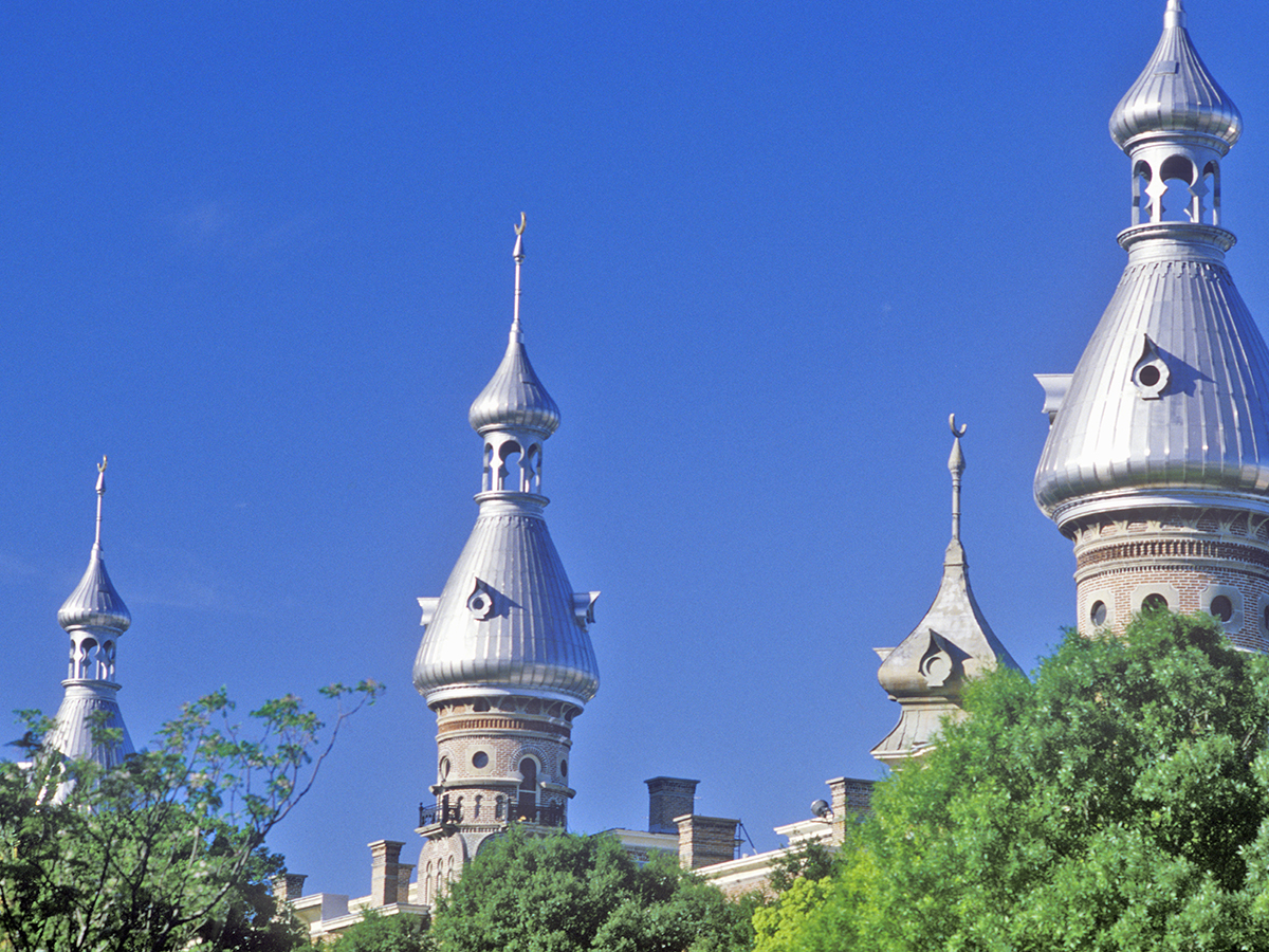 three building towers